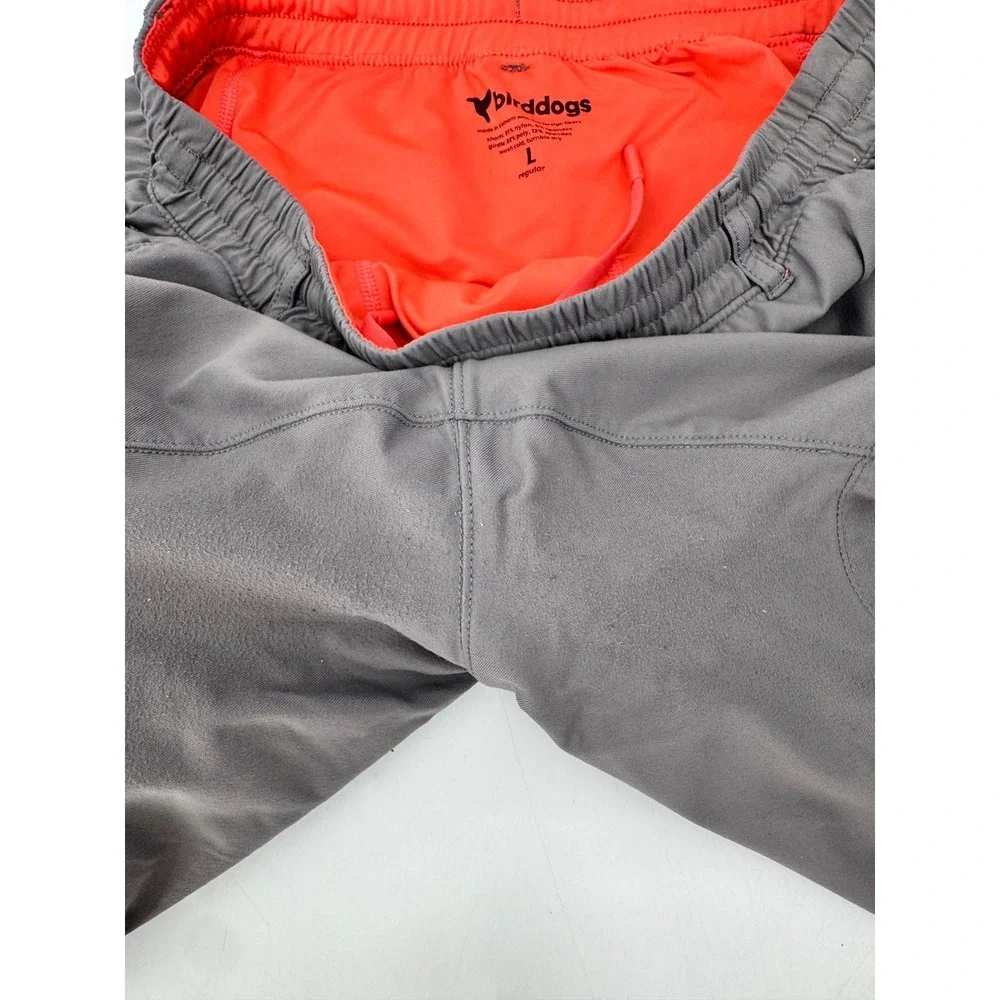 Birddogs Lined Athletic Shorts Mens Size L Gray Built-in Liner Gym Workout - Picture 3 of 8